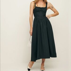 “💖Sale” Reformation Balia Linen Dress - Black